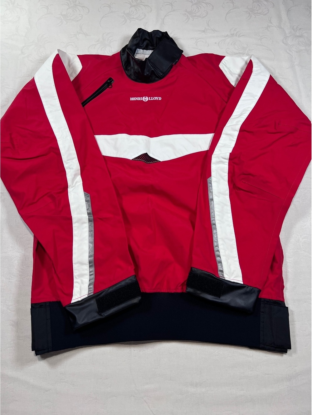 Henri Lloyd Red Sailing Jacket Waterproof Red White Size Medium